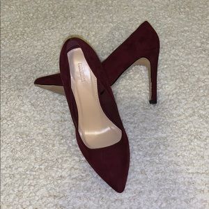 Burgundy heels
